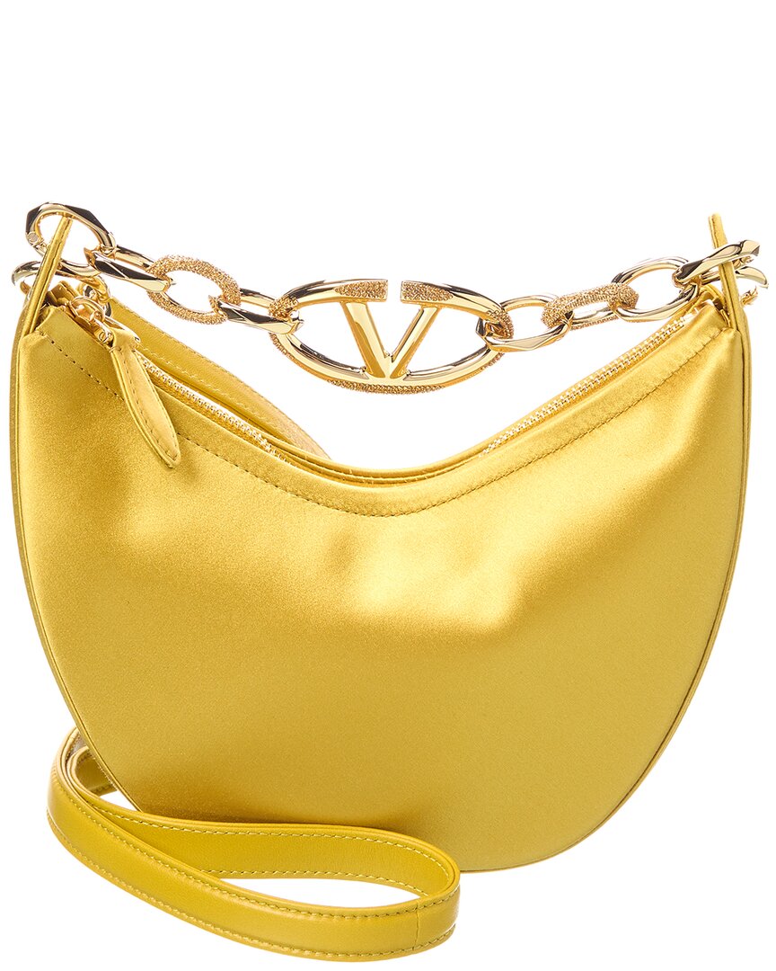 Valentino Garavani Valentino Vlogo Mini Satin Hobo Bag