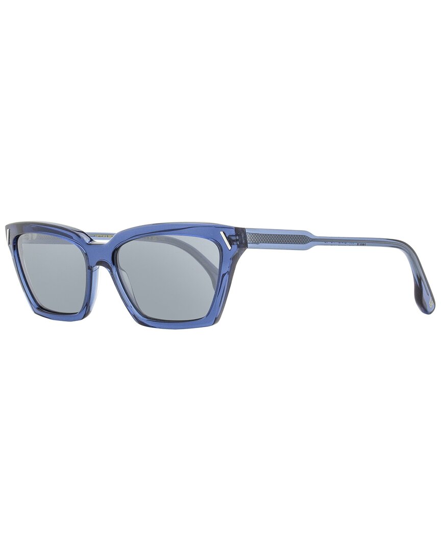 Victoria Beckham Soft Square Sunglasses In Blue