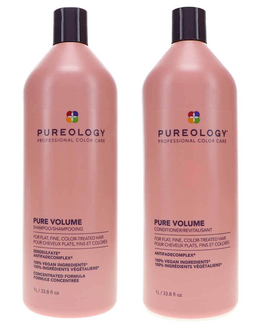 Pureology Pure Volume Shampoo 33.8oz & Pure Volume Conditioner 33.8oz Combo Pack In White