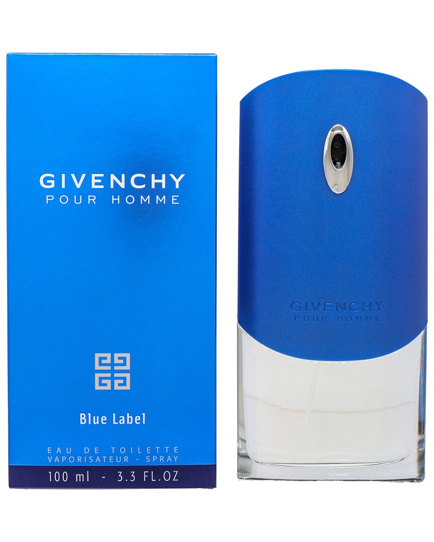 Givenchy Men's 3.3oz Pour Homme Blue Label Edt Spray In White