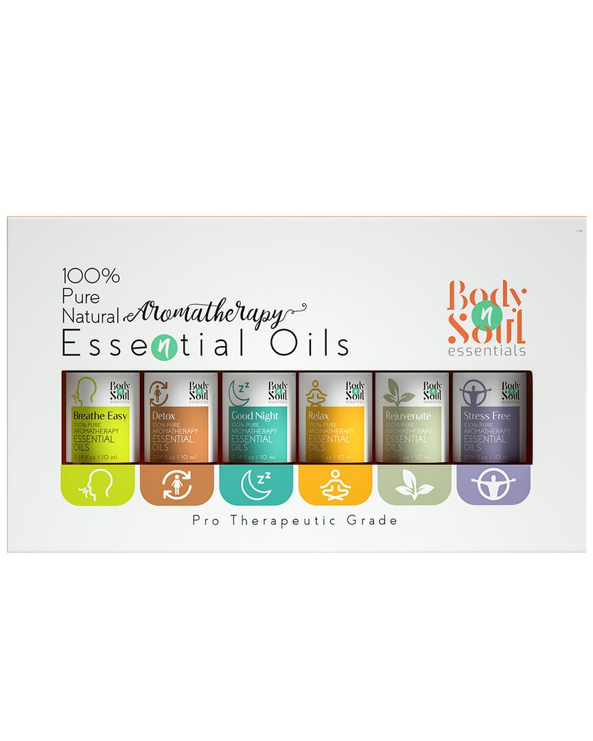 Samsonic Body N Soul 100% Pure Natural Aromatherapy Essential Oils - 6 Pack