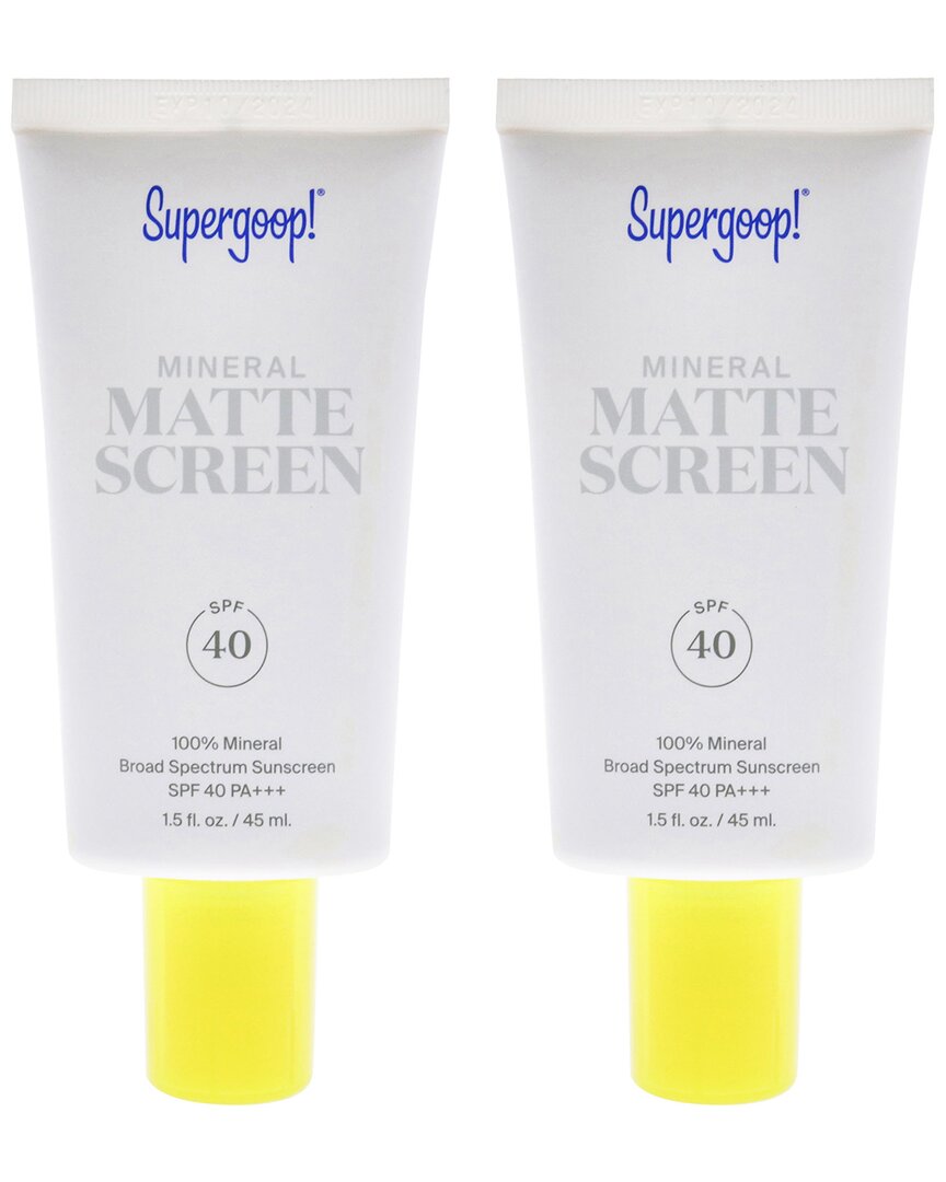 Supergoop 1.5oz Mineral Matte Screen Spf 40 - Pack Of 2