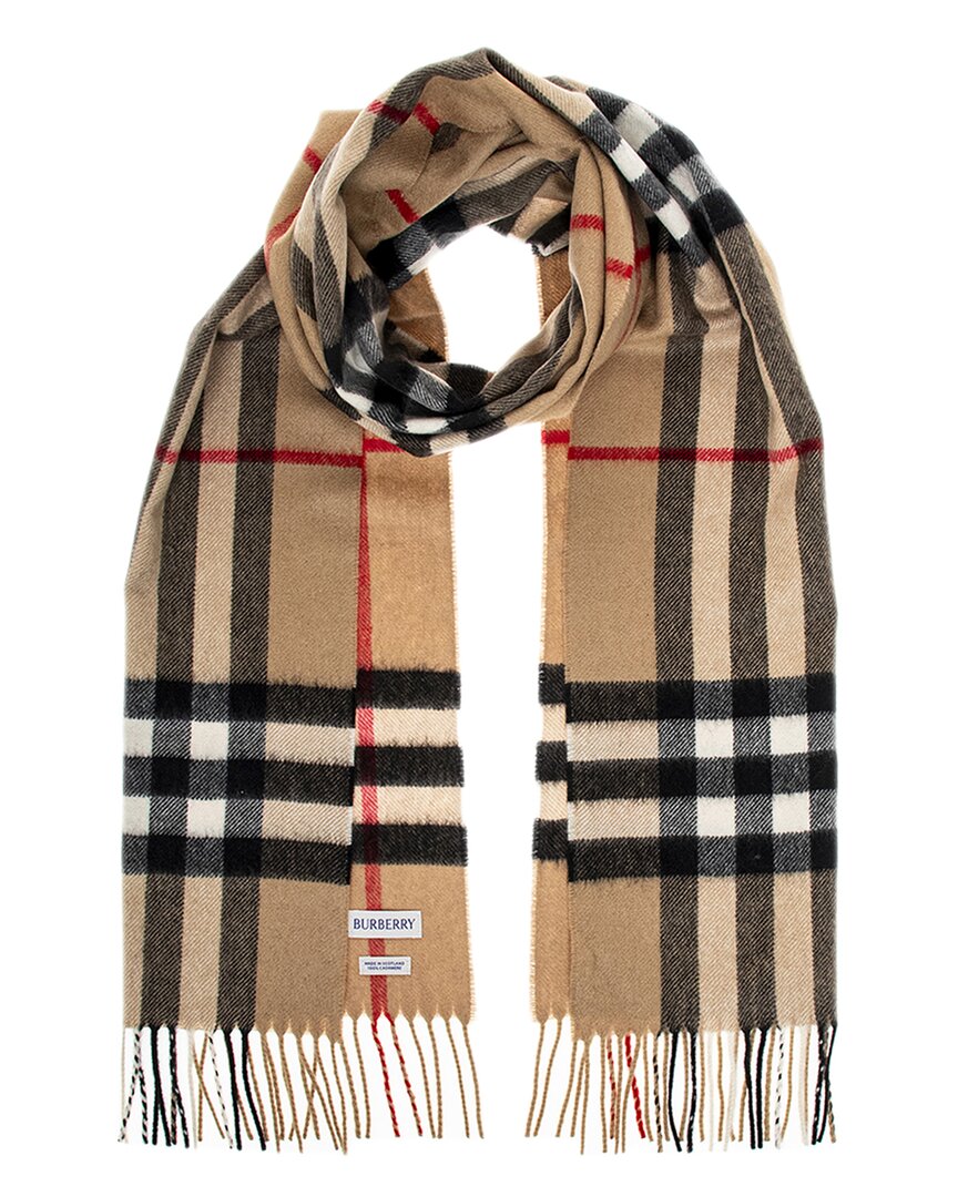 Burberry Check Cashmere Scarf