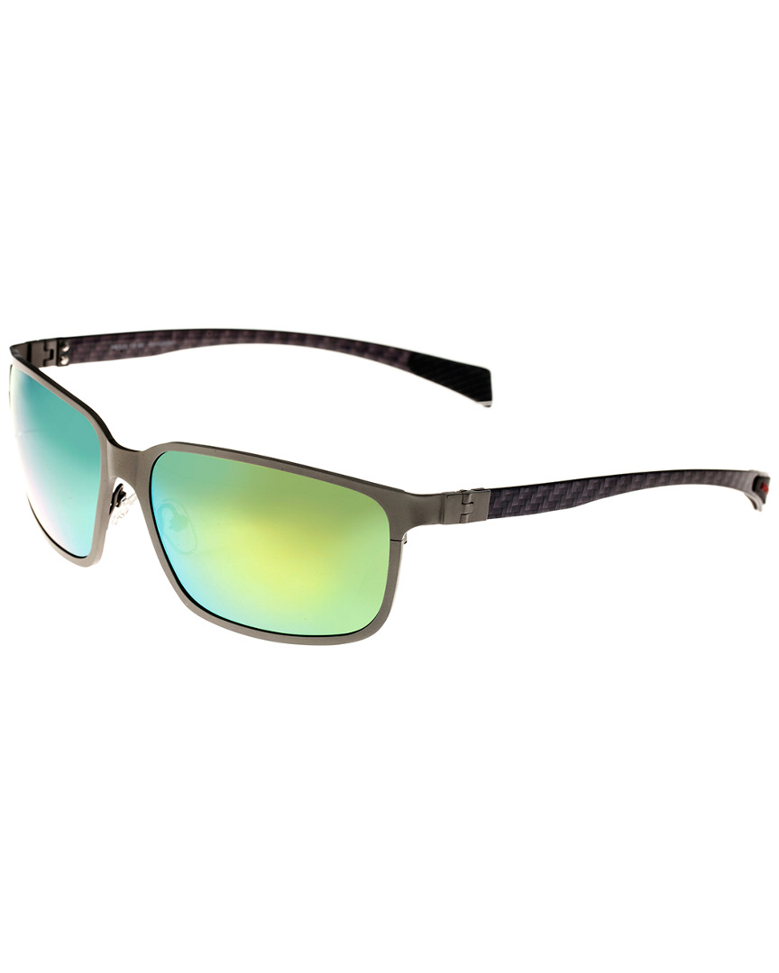 Breed Men's Neptune 62mm Sunglasses In Green,silver Tone