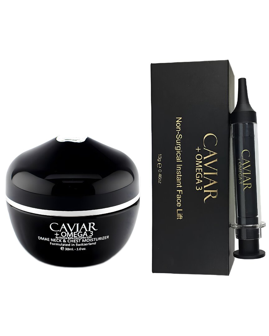 Donna Bella 24k Donna Bella Caviar + Omega 3 Non-surgical Instant Face Lift + Vitamin C Skin Brightening Cream 2pc S