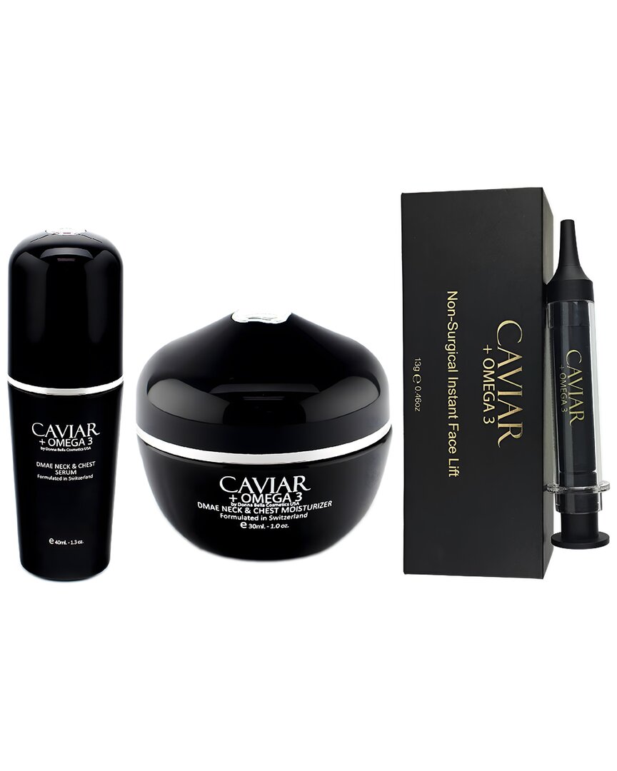 Donna Bella 24k Donna Bella Caviar + Omega 3 Non-surgical Instant Face Lift + Dmae Neck & Chest Moisturizer + Neck &
