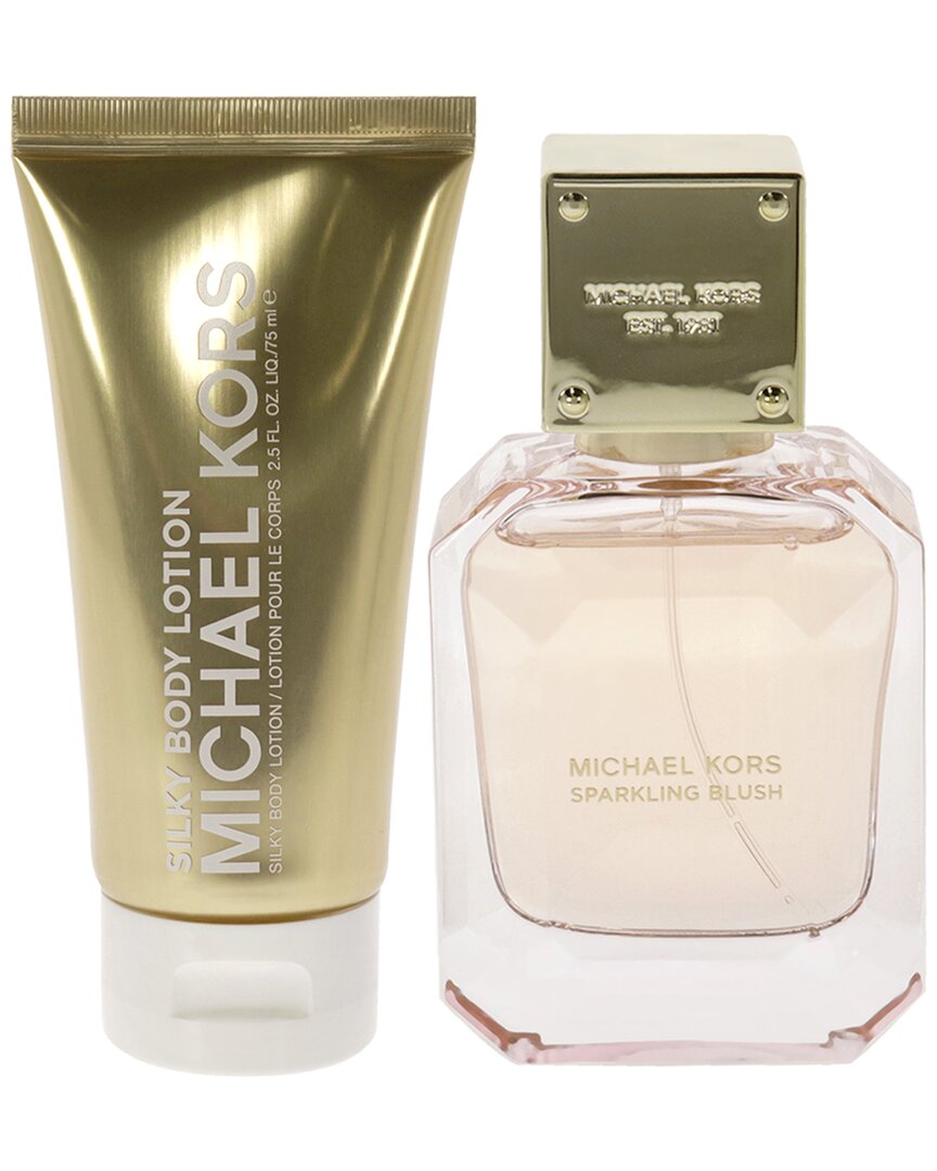 michael kors women's sparkling blush 2pc gift set