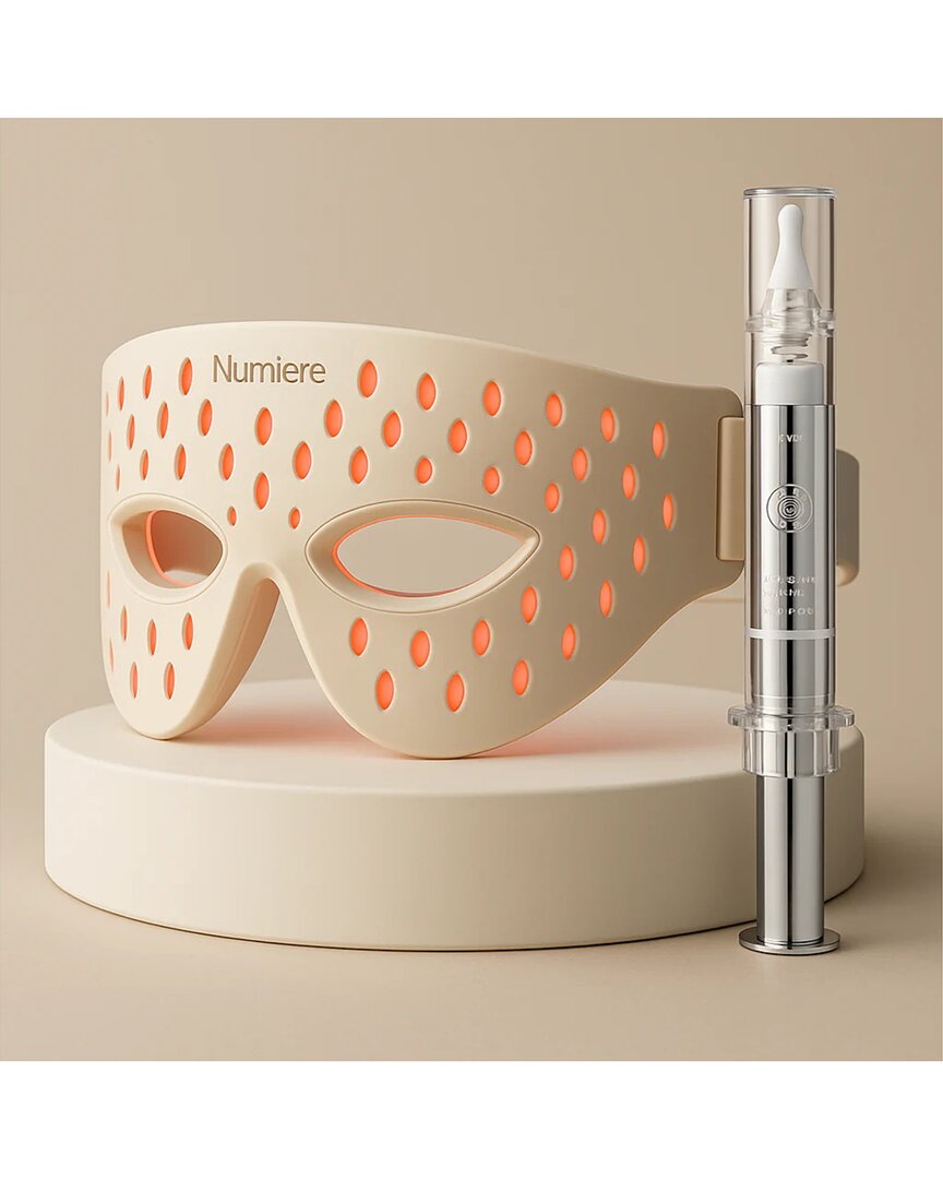 Numiere Feather Led Eye Mask With Lifting Serum In Nude