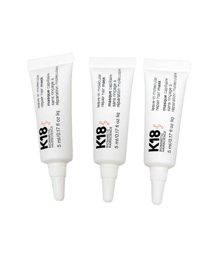 K18 Unisex .17 Fl X 3oz 3 Pack Leave In Repair Mask