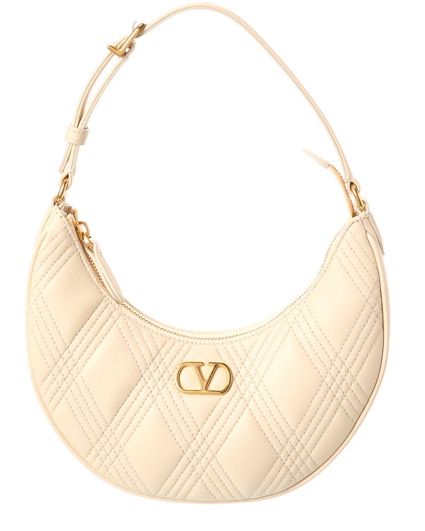 Valentino VLogo Signature Leather Hobo Bag