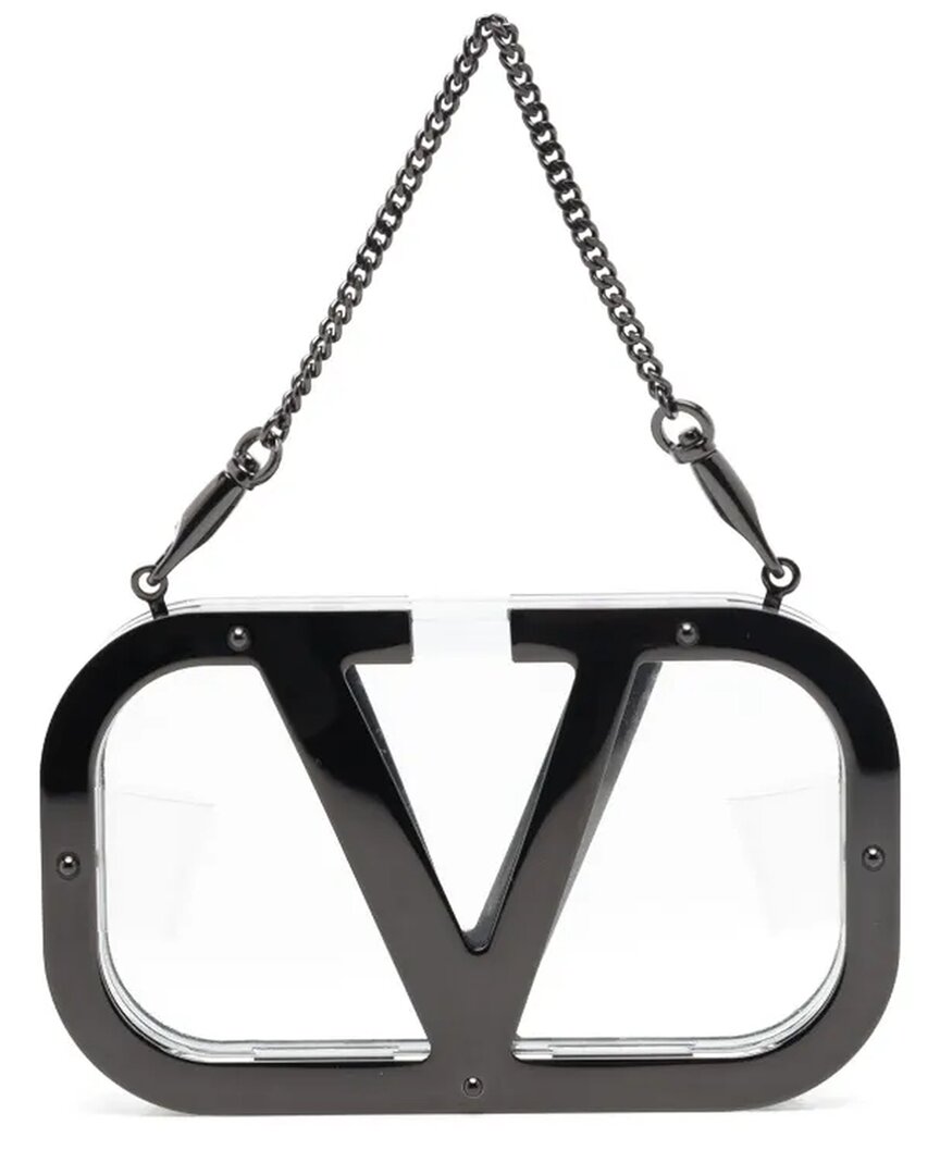 Valentino One Stud Leather Thong Sandal In White