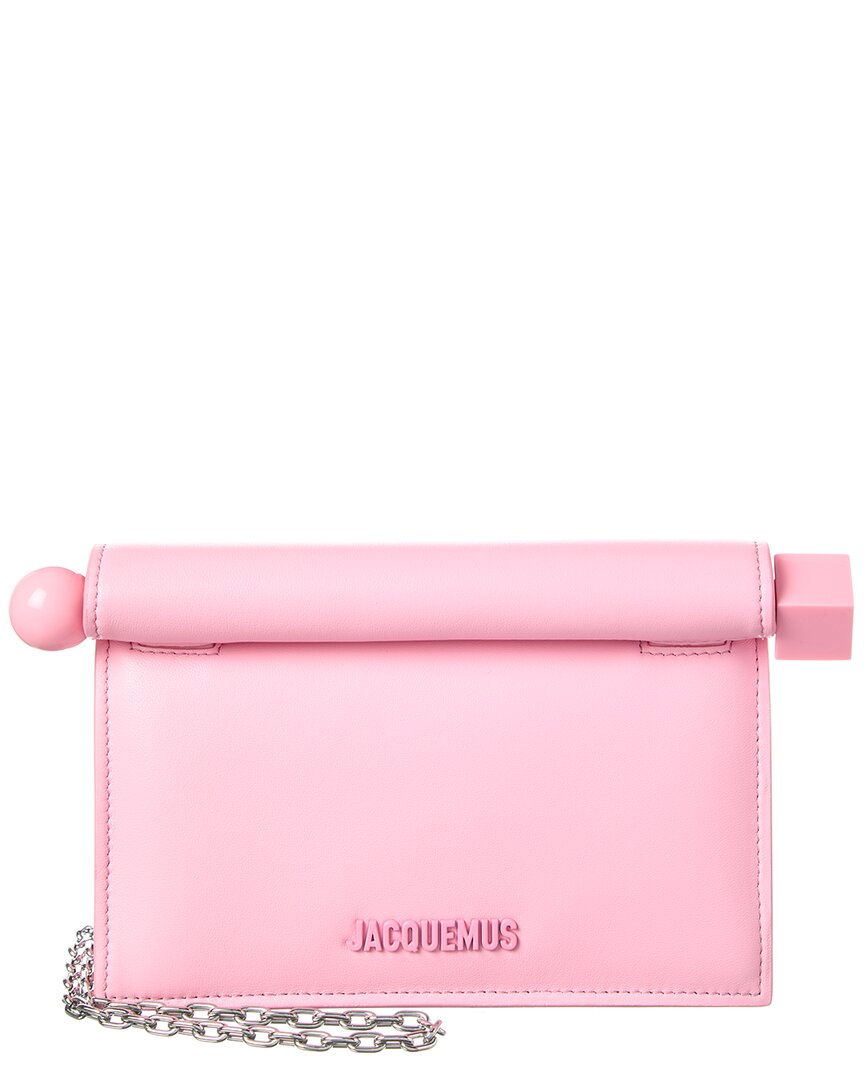 Jacquemus The Small Rond Carre Leather Clutch