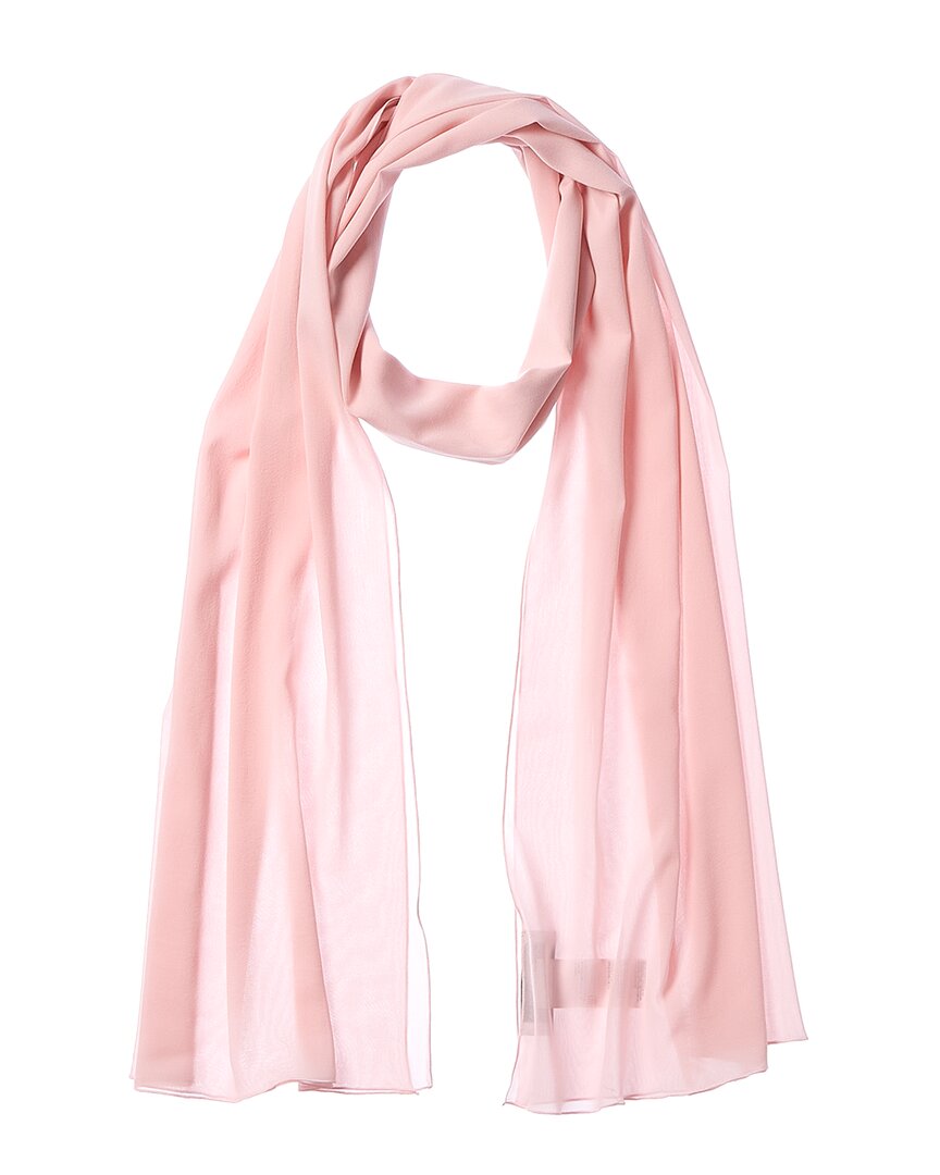 Dolce & Gabbana Chiffon Silk-blend Scarf In Pink