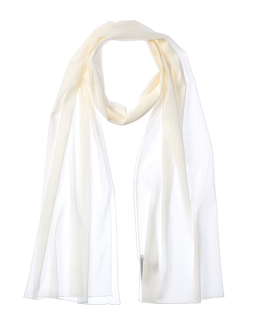 Dolce & Gabbana Chiffon Silk-blend Scarf In Orange