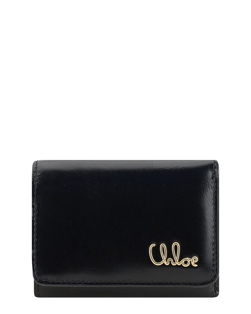 Chloé Chloe Logo Leather Wallet
