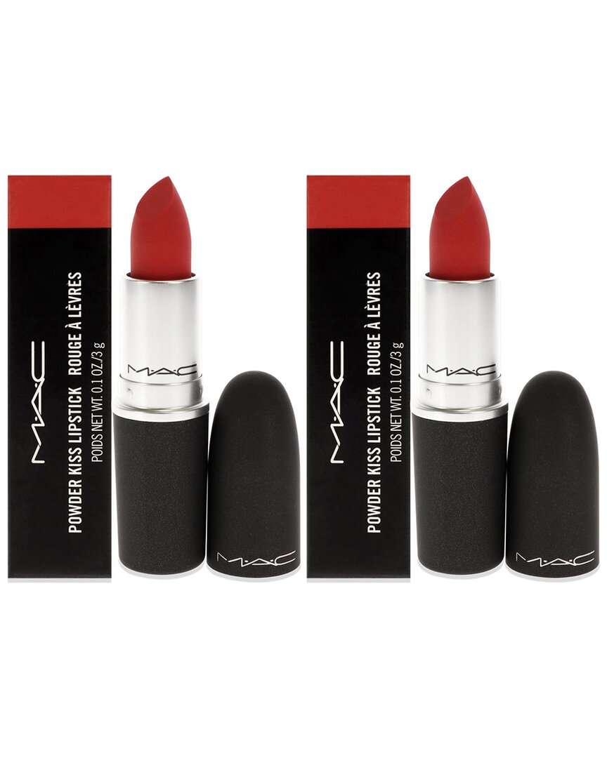 Mac M·a·c Cosmetics 0.1oz Powder Kiss Lipstick - 915 Lasting Passion - Pack Of 2
