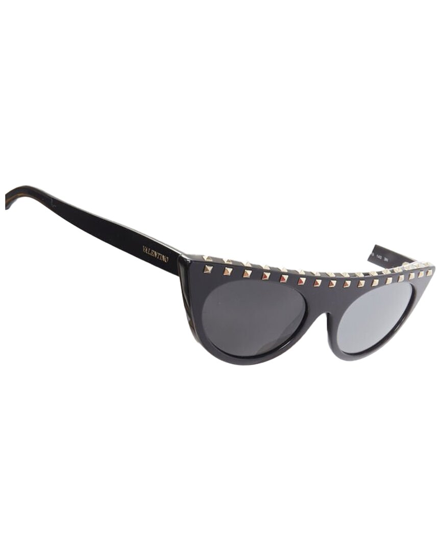 Pre-owned Valentino Va4018 Rockstud Studded Cateye Sunglasses (authentic Pre-loved)