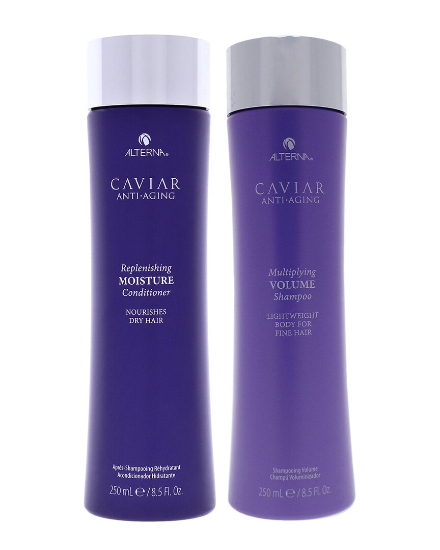 Alterna Unisex Caviar Anti-aging Multiplying Volume Shampoo Kit In White