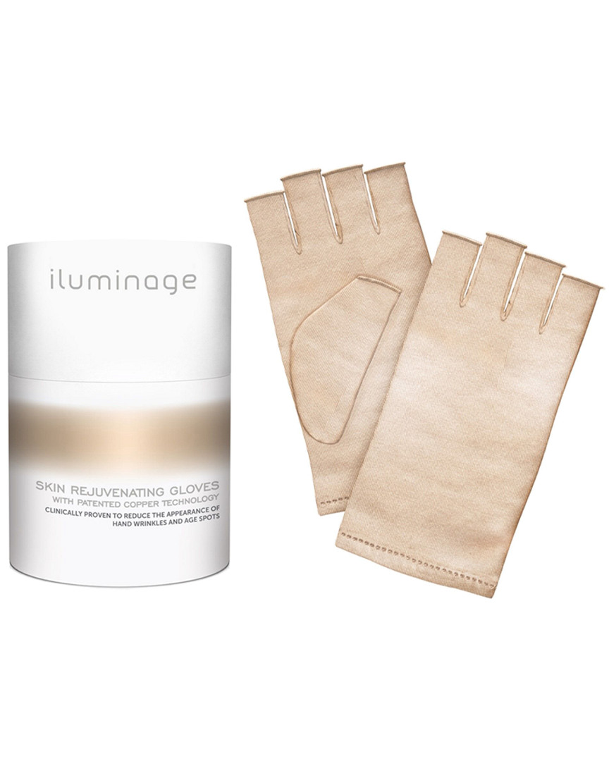 Iluminage Gold Skin Rejuveting Gloves With Anti-aging (xs/s) In Neutral