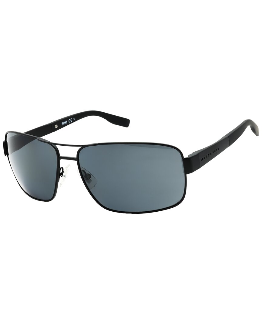Hugo Boss Men's 0521/s 64mm Polarized Sunglasses In Black