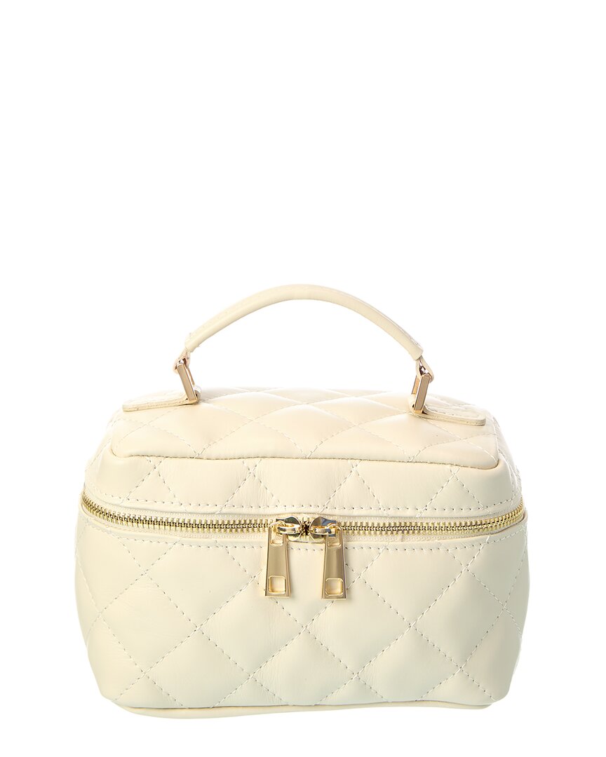 Persaman New York Mia16 Quilted Leather Vanity Bag In Neutral