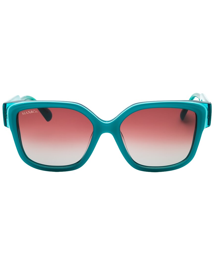 Max & Co By Max Mara Women's Mo0075 55mm Sunglasses In Green