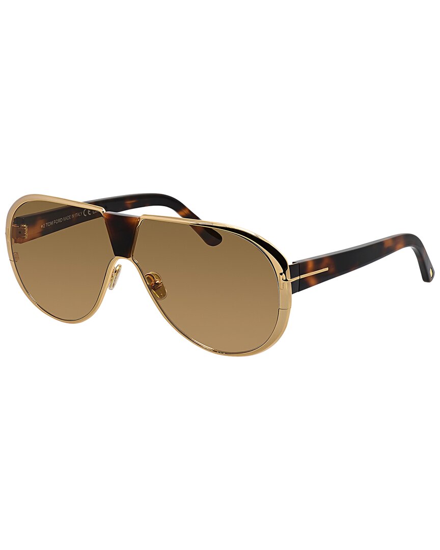 Tom Ford Men's Vincenzo 64mm Sunglasses In Gold