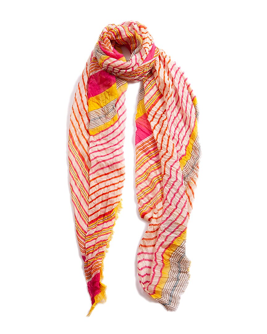 Blue Pacific Starburst Stripe Wrap Scarf