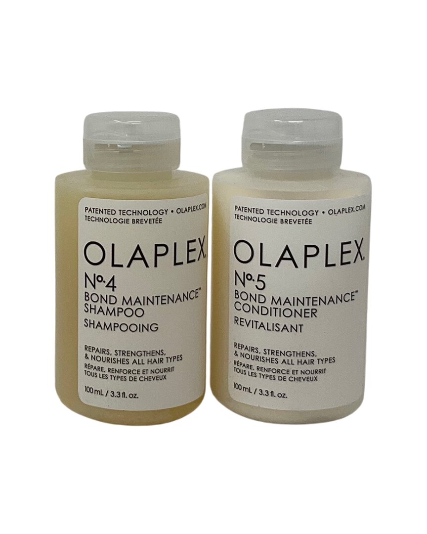 Olaplex Unisex No.4 Bond Maintenance Shampoo 3.3 oz & No.5 Condit