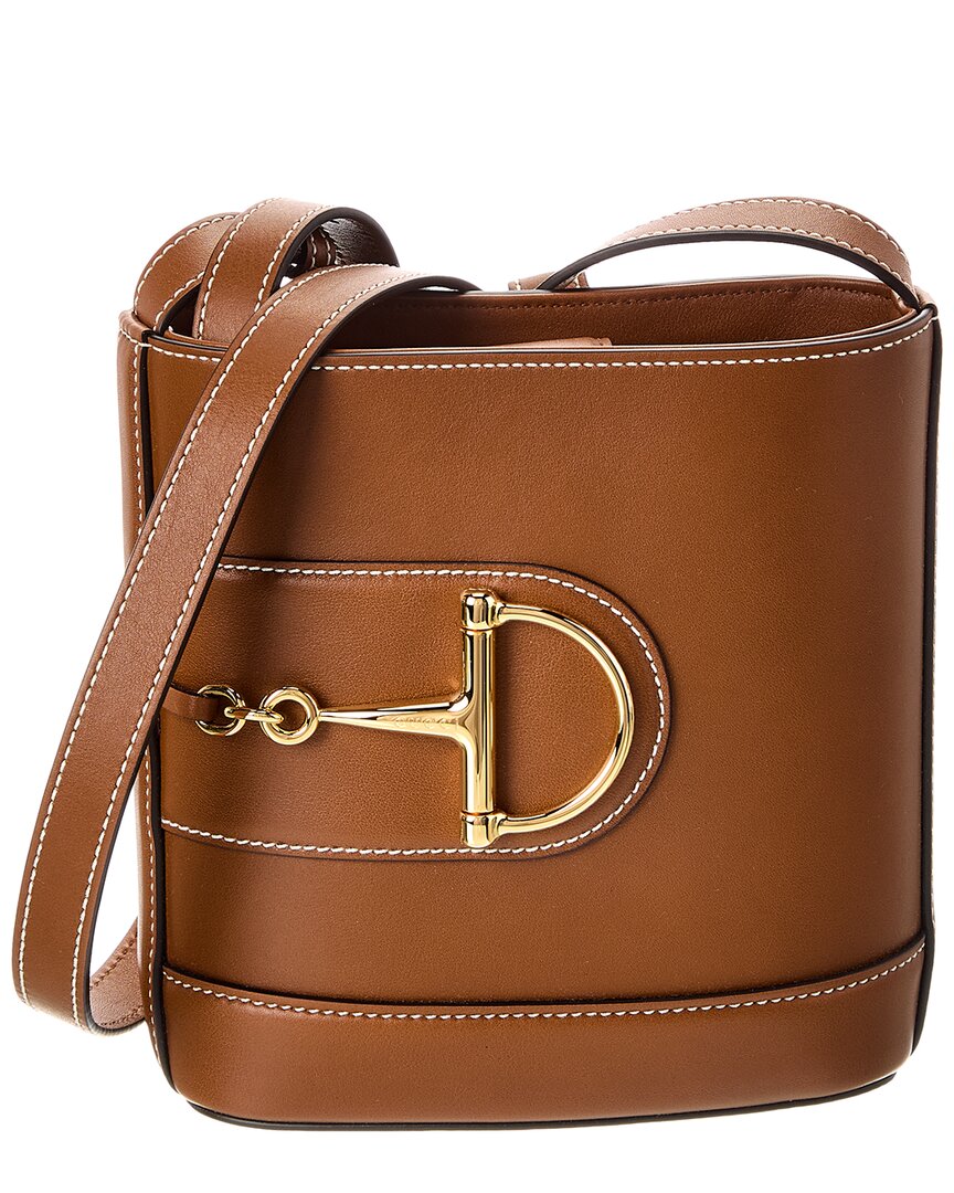 Gucci 73 Small Leather Bucket Bag