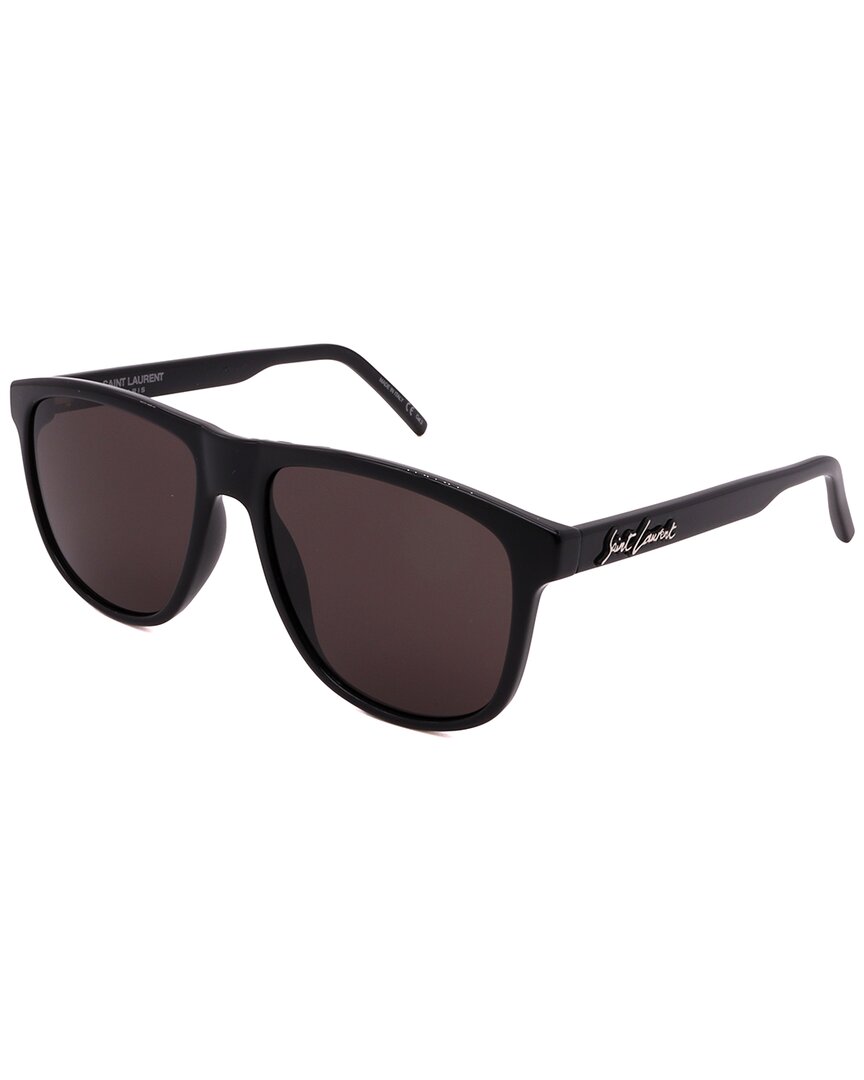 Saint Laurent Men's Sl334 56mm Sunglasses In Black