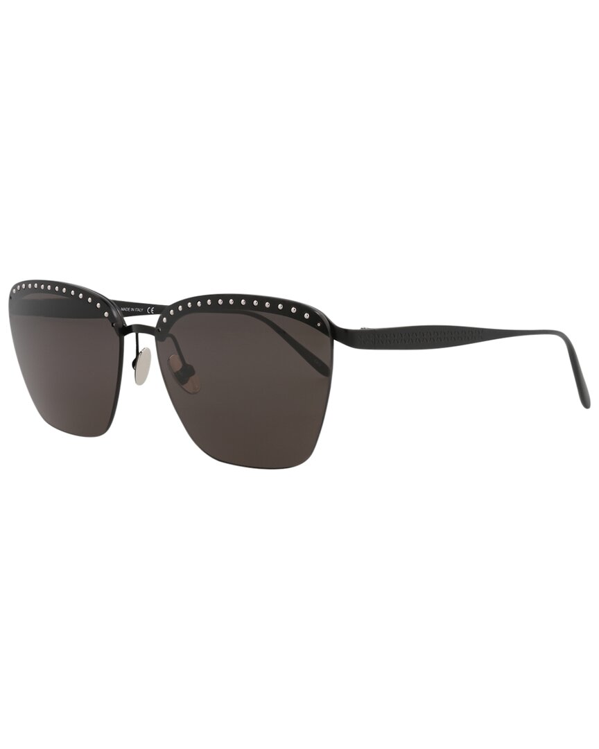 Alaïa Square-frame Metal Sunglasses In Black