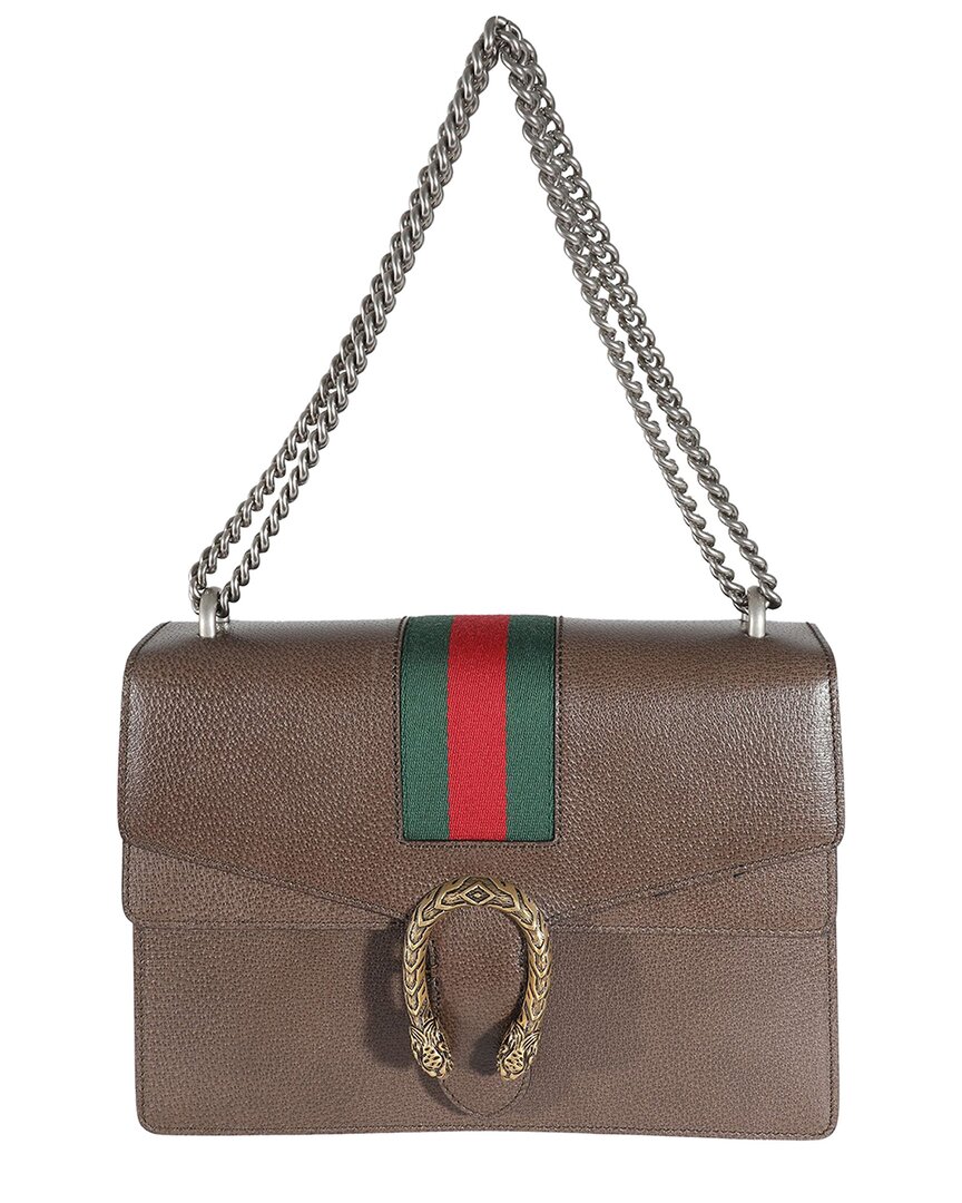 Gucci Brown Canvas Web Medium Dionysus (authentic Pre-loved)