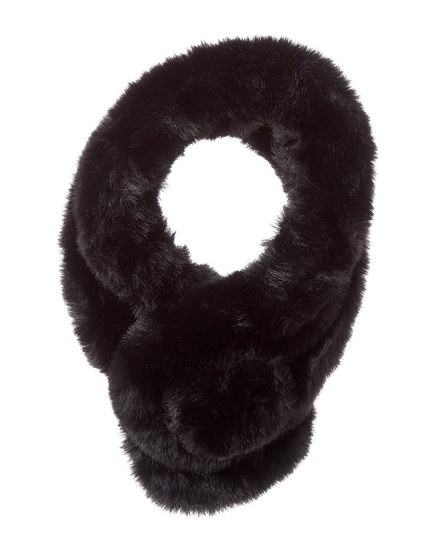 Surell Accessories Pull-thru Scarf In Black
