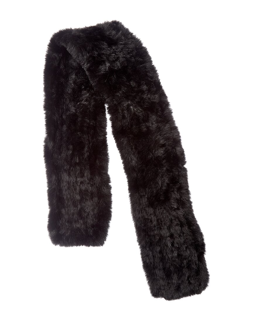 Surell Accessories Knit Scarf In Gray