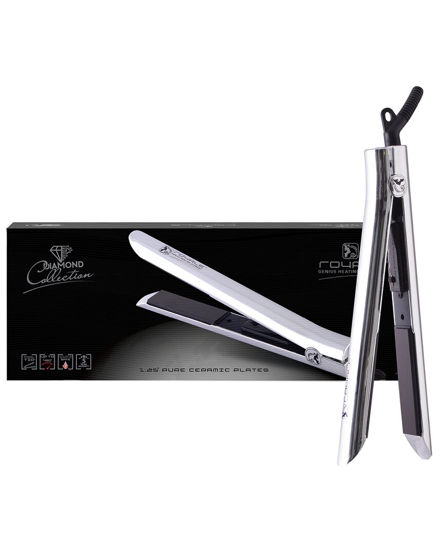 Royale Hair Platinum Genius Heating Element Hair Straightener In Gray