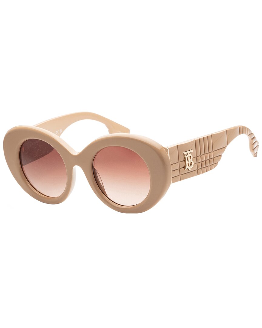 Burberry Women's Be4370u 49mm Sunglasses In Gold