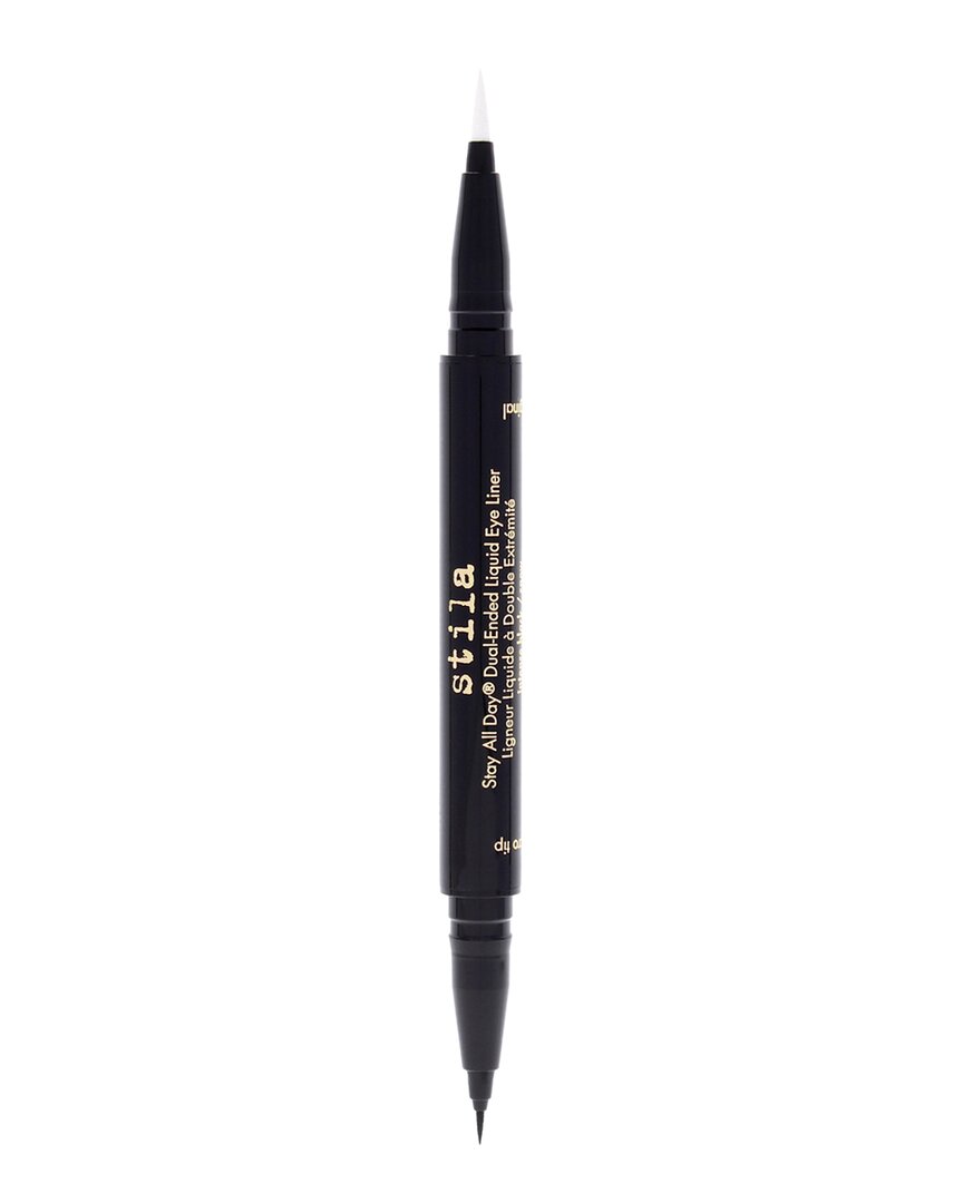 Stila Cosmetics Women's 0.033oz Intense Black-snow Stay All Day Dual-ended Liquid Eye Liner