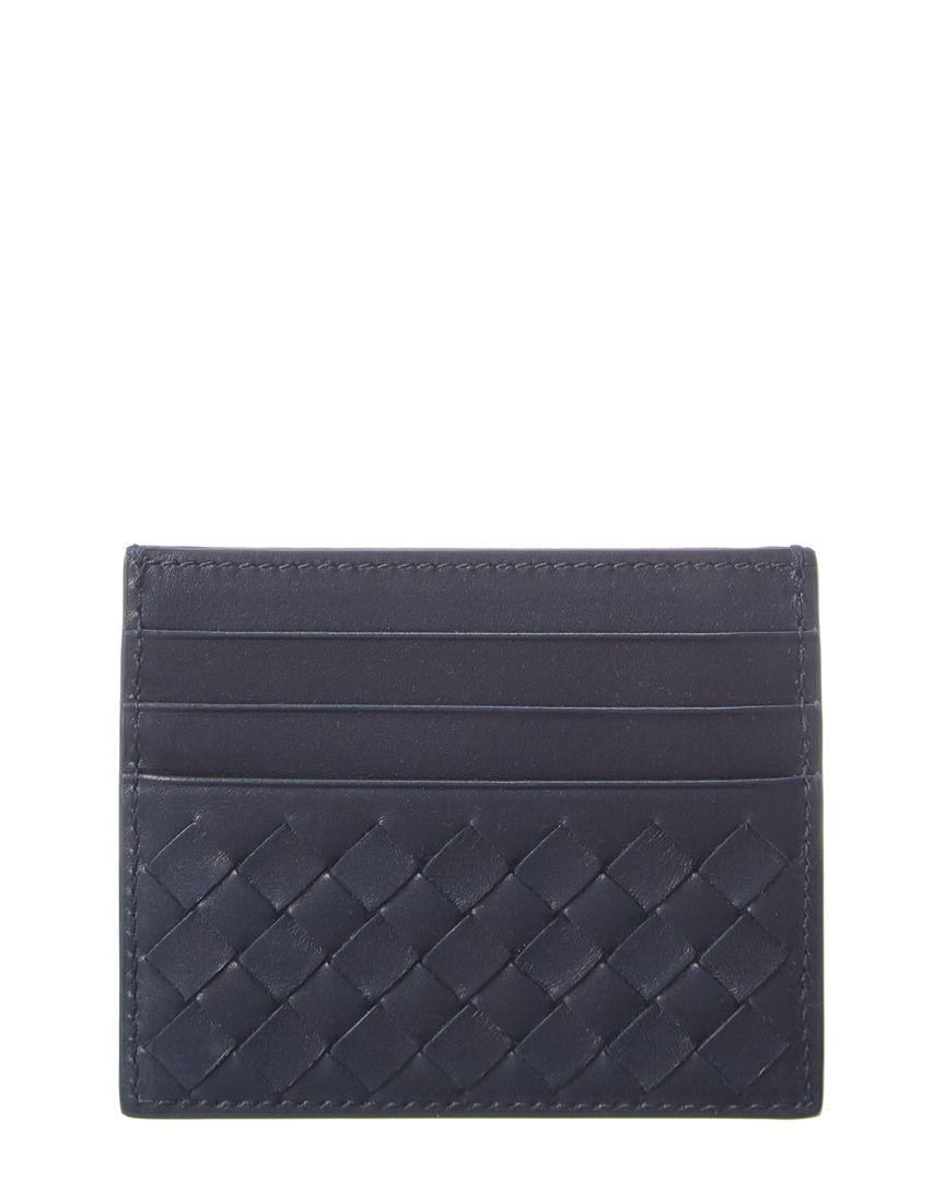 Bottega Veneta Intrecciato Leather Card Case Women's Blue | eBay