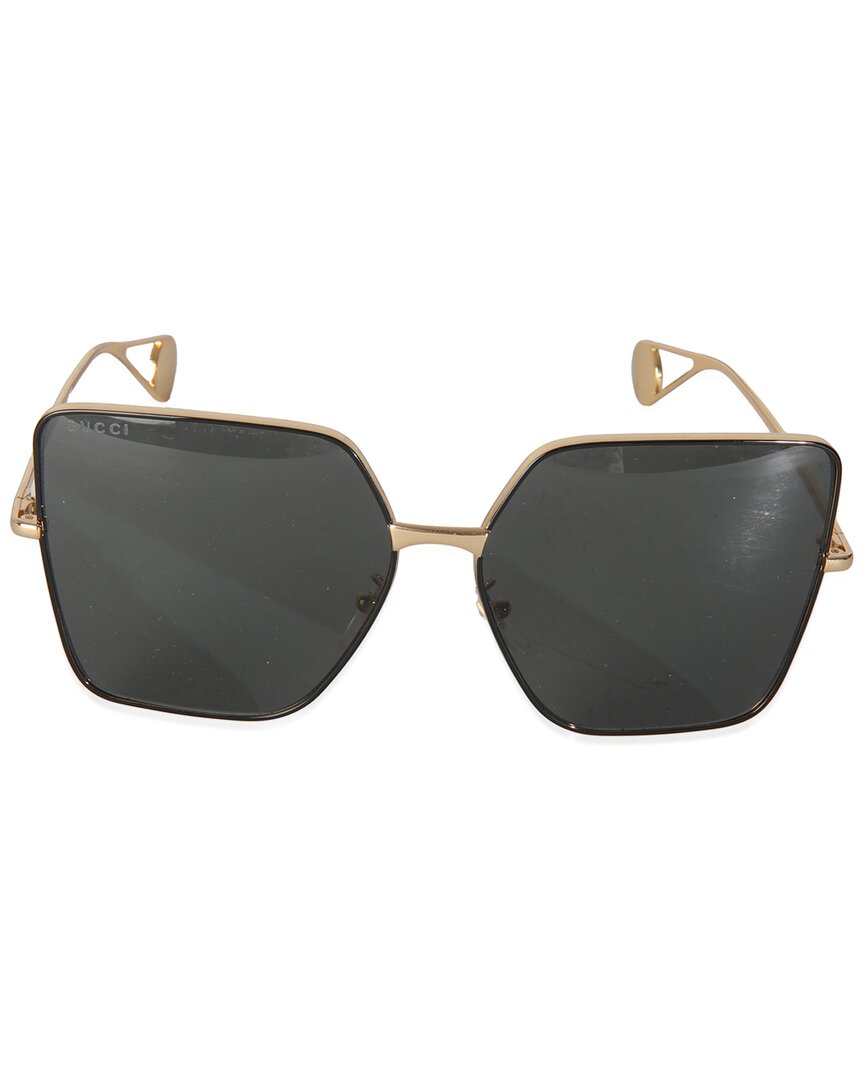 Gucci Unisex Oversized Square Frame Sunglasses (authentic Pre-loved) In Gray