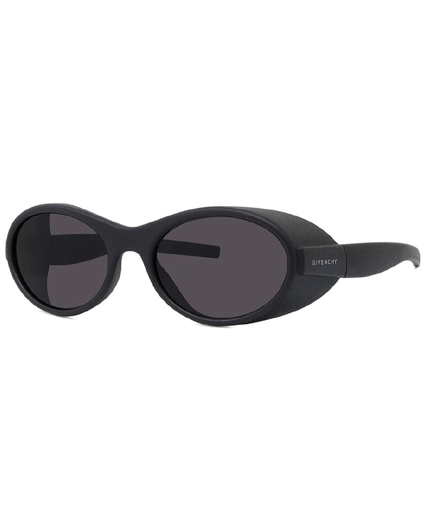 Givenchy Dark Grey Oval Ladies Sunglasses Gv40065i 02a 55 In Black