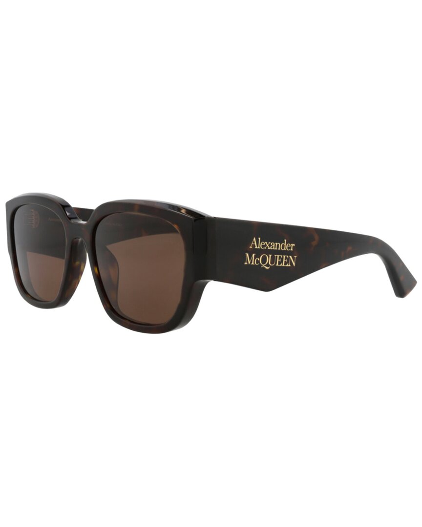Alexander Mcqueen Alexander Mc Queen Cat Eye Sunglasses Am0468 S 001 In Brown