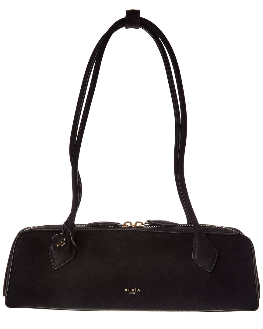 Alaïa Alaia Le Teckel Medium Leather Shoulder Bag In Black