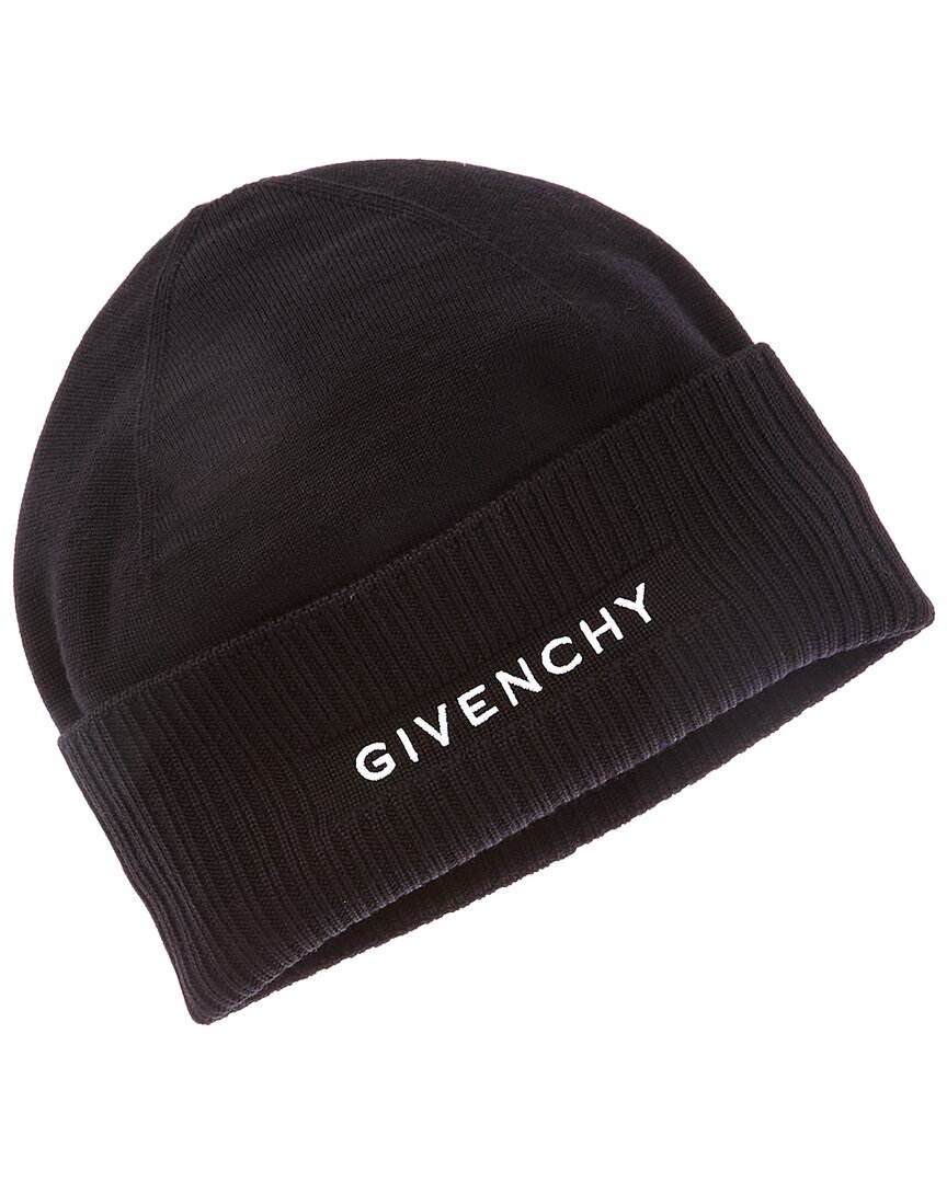 Givenchy 4g Wool Beanie In Black