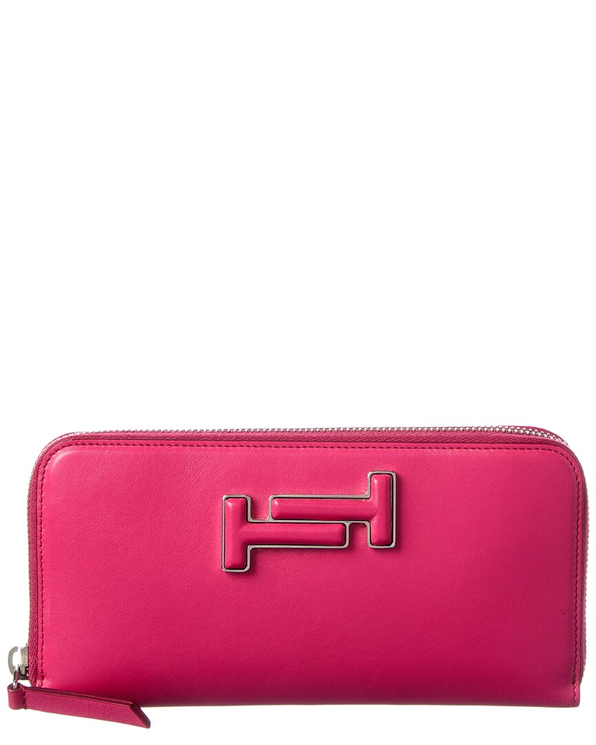 Tod's Leather Ziparound Wallet