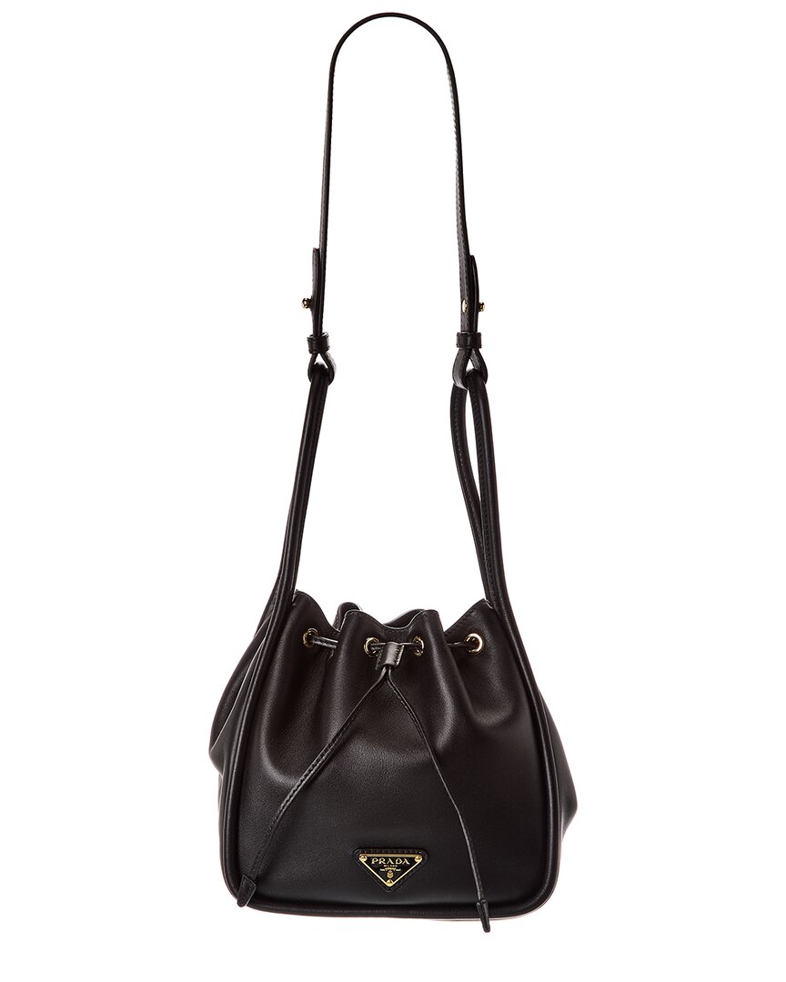 Prada Darling Mini Leather Bucket Bag