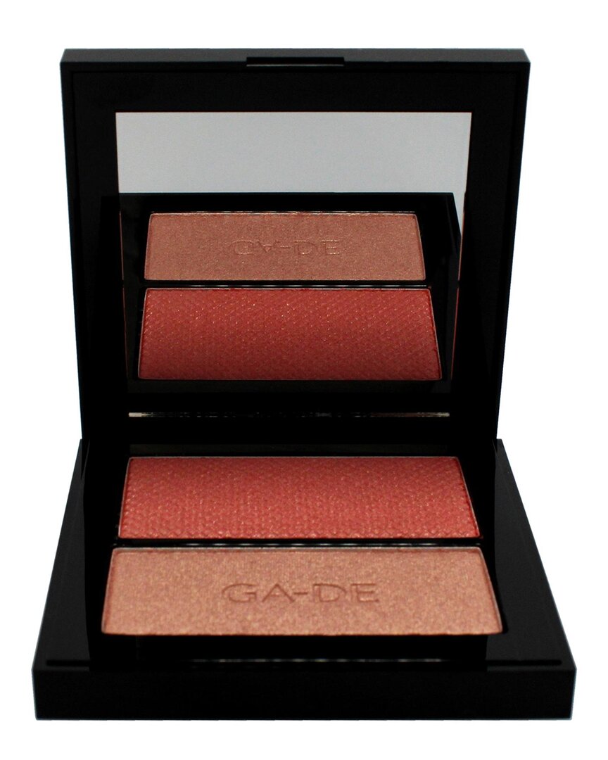 Ga-de Women's 0.26oz 48 Peach & Glow Velveteen Blush & Shimmer Duet