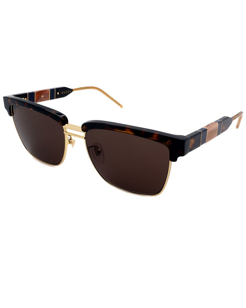 Gucci Men's Gg0603s 56mm Sunglasses In Brown
