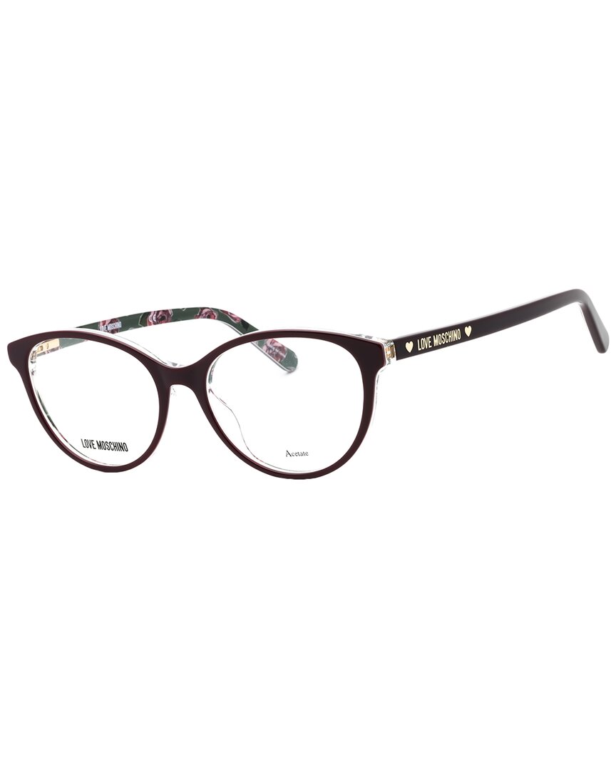Moschino Women's Mol525 52mm Optical Frames In Burgundy