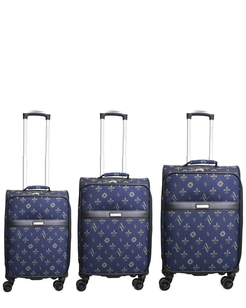 Adrienne Vittadini Signature Logo Collection 3pc Luggage Set